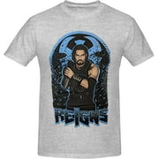Roman Reigns Youth \u0026 Adult Big Boys Short Sleeve Cotton T Shirts, Round Neck Top Clothing Shirts for Men